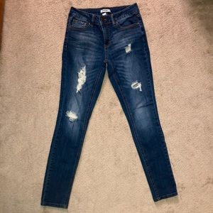 Dark Wash Holy Refuge Skinny Jeans